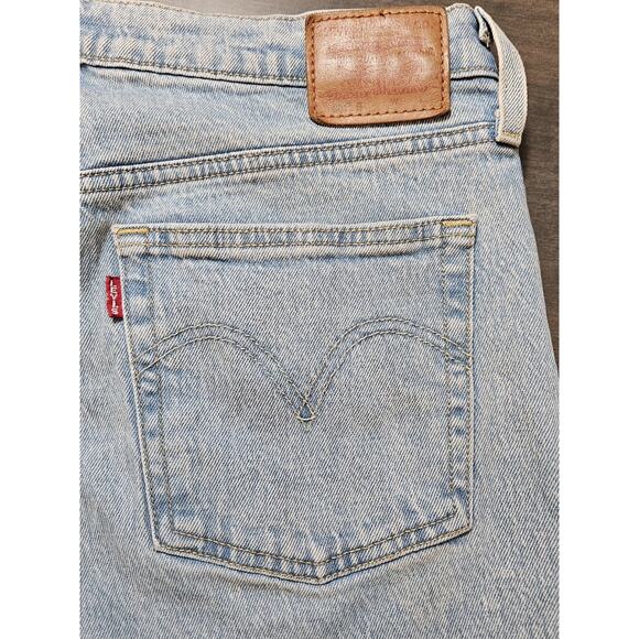 Levi's Women's Premium "Big E" 501 Straight Leg Light Wash Denim Jeans SZ 31x28 - Picture 4 of 10